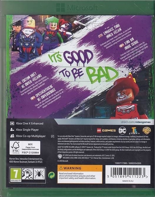 Lego DC Villains - Xbox One Spil (B-Grade) (Genbrug)